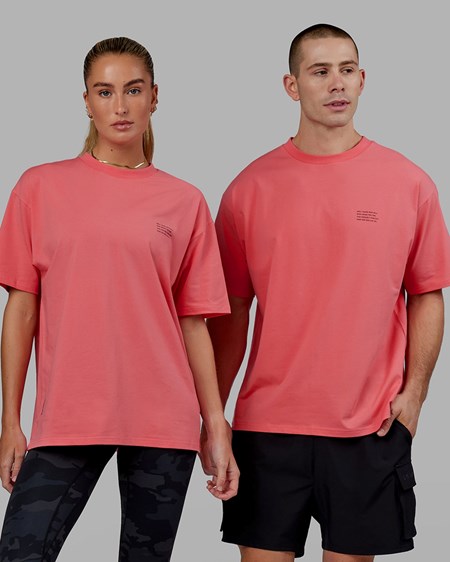 Sunkist Coral LSKD Strive FLXCotton Tee Oversize | EK9038765