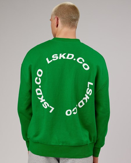 Vital Green LSKD Revolutions Oversize Sweater | MS4720183