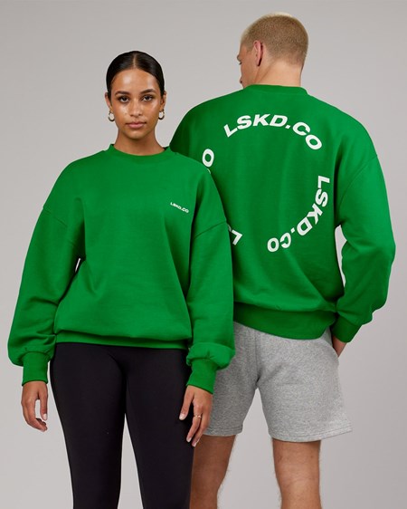 Vivid Green LSKD Revolutions Oversize Sweater | UQ7642853