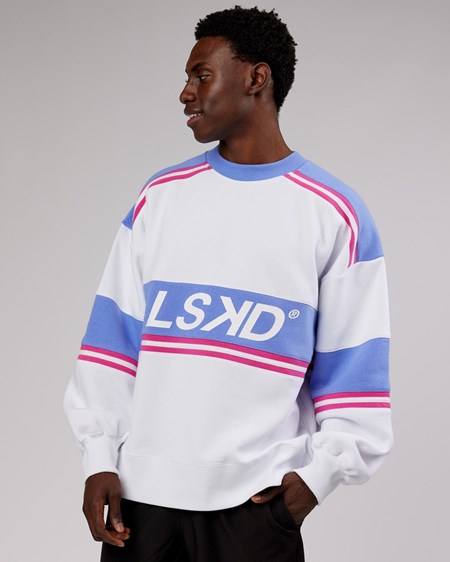 White / Cornflower Blue LSKD A-Team Sweater Oversize | NP1279403