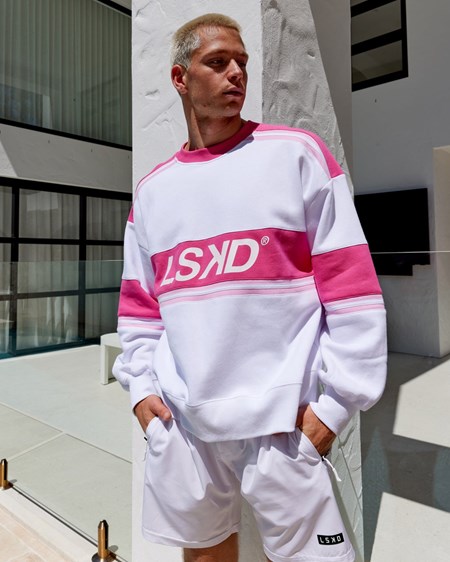 White / Flamingo LSKD A-Team Sweater Oversize | OX5694317