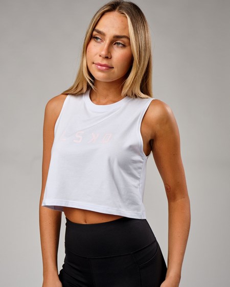 White LSKD Agile FLXCotton Tank | NX2936547