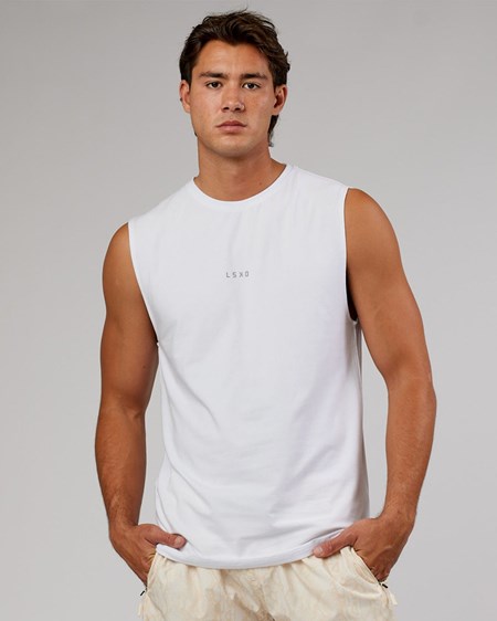 White LSKD Base FLXCotton Tank | JW1729308