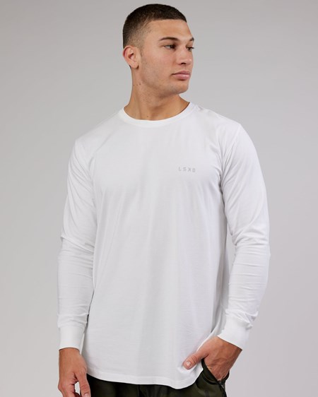 White LSKD Deluxe PimaFLX LS Tee | XP1793502