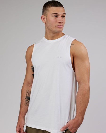 White LSKD Deluxe PimaFLX Tank | AZ0416528