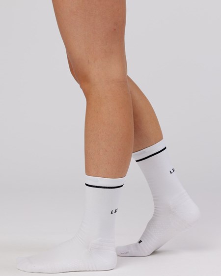 White LSKD Fast Performance Sock | XS2361940