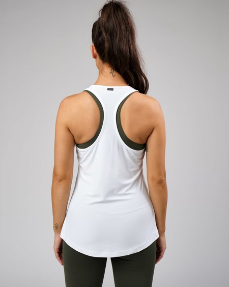 White LSKD Freedom Performance Tank | WE5034728