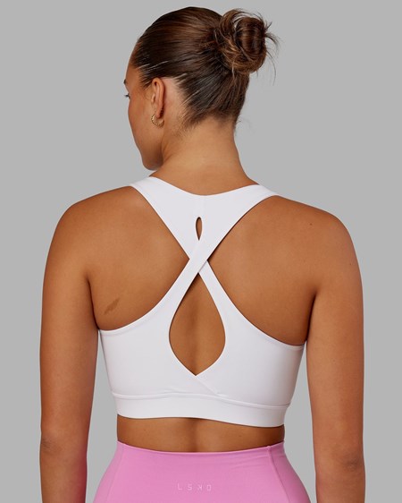 White LSKD Fusion Sports Bra | UR3597168