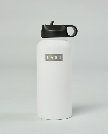 White LSKD Hydrosphere 32oz Insulated Metal Bottle | FV1465307