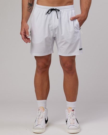 White LSKD Rep 7" Performance Short | ME7310684