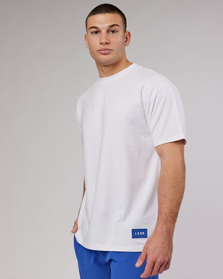 White LSKD Transfer FLXCotton Tee Oversize | ZH4821576