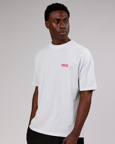 White / Pink LSKD Iconic FLXCotton Tee Oversize | QD8057914